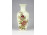 Vajszínű virágmintás Zsolnay porcelán váza 16 cm