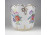 Nagyméretű kézzel festett virágmintás Hollóházi porcelán kaspó 15 cm