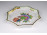 Régi Viktória mintás nyolcszögletű Herendi porcelán hamutál 10.8 cm