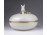 Régi jubileumi jelzéses Herendi porcelán bonbonier nyuszis virágos tetővel 12 cm