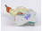 Régi Herendi porcelán madár figura csipkebogyós talapzaton 7.4 cm