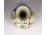 Régi pillangós vajszínű Zsolnay porcelán váza 14.6 cm