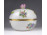 Régi nagyméretű Viktória mintás Herendi porcelán bonbonier 11 cm
