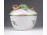 Nagyméretű hecsedli mintás Herendi porcelán bonbonier 11.2 cm