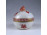 Kisméretű Apponyi mintás rózsás Herendi porcelán bonbonier 7.5 cm