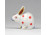 Antik ó-herendi porcelán kisméretű piros pettyes nyúl 2.4 cm