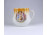 Régi Zsolnay porcelán teásbögre allegorikus jelenettel 