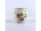 Pillangós vajszínű Zsolnay porcelán gerezdes kis váza 7 cm