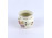 Pillangós vajszínű Zsolnay porcelán gerezdes kis váza 7 cm