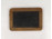 Antik kétoldalas vonalas és kockás fakeretes palatábla 15.5 x 22.5 cm 