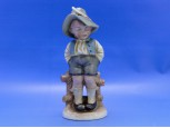 Nagyméretű régi Bertram porcelán figura