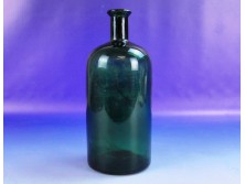 Antik méregzöld gyógyszeres üveg patika üveg