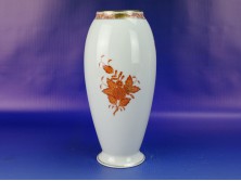 Apponyi mintás virágos herendi porcelán váza