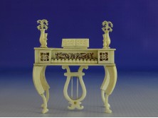 Antik csontból készült miniatűr zongora