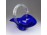 Régi muránói jellegű üveg kosár 17.5 cm