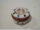 Antik porcelán gyűrűtartó szelence bonbonier