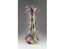 Régi muránói művészi üveg váza 27.5 cm