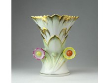 Herendi Viktória mintás porcelán váza 13 cm