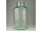 Antik 5 literes pecsétes zöld huta üveg