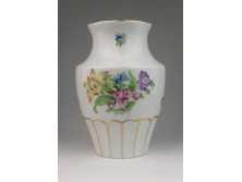 Régi Herendi virágmintás porcelán váza 15 cm
