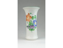 Virág mintás Herendi porcelán váza 12 cm