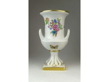Viktória mintás Herendi porcelán váza 20 cm